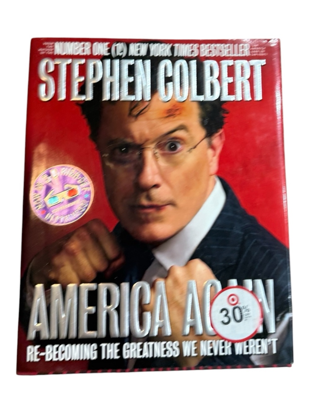 Stephen Colbert America Again Hardcover -in a good condition